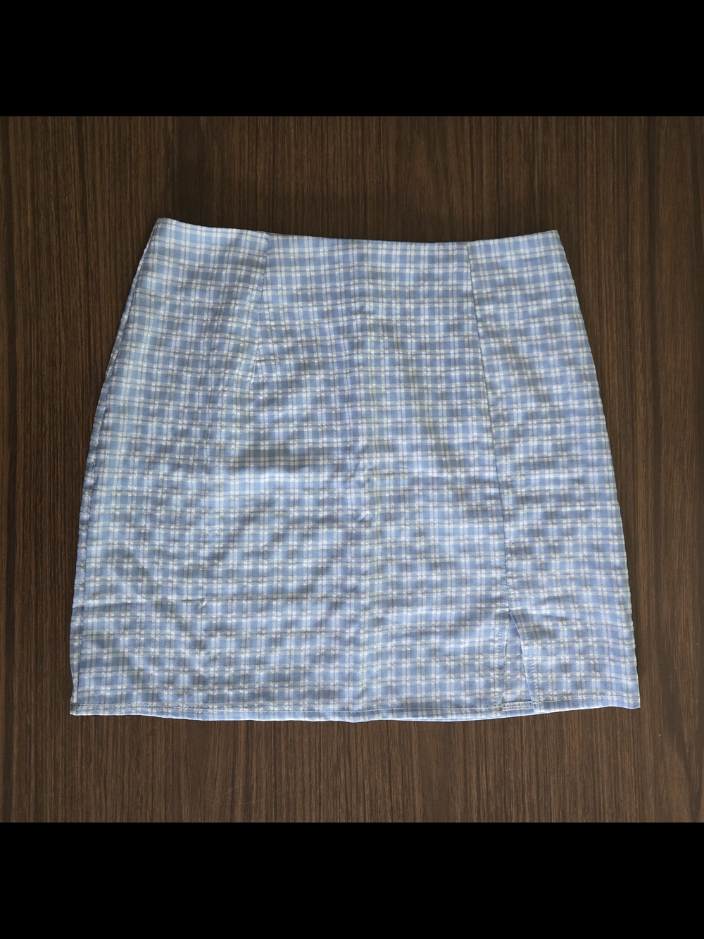 ✨️Shein Light Blue Plaid Mini Skirt✨️